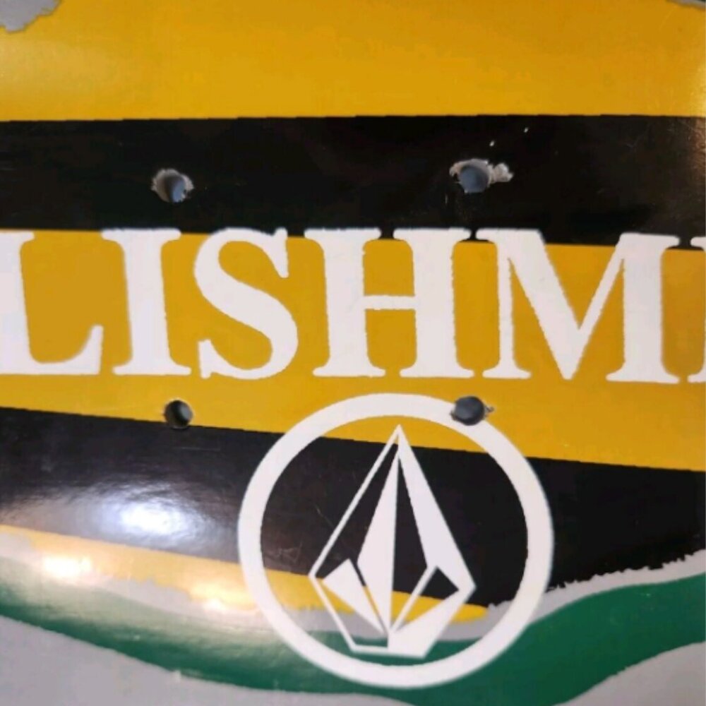 Vtg 90s Volcom Youth Against Establishment Skateboard Deck RARE - Picture 6 of 16